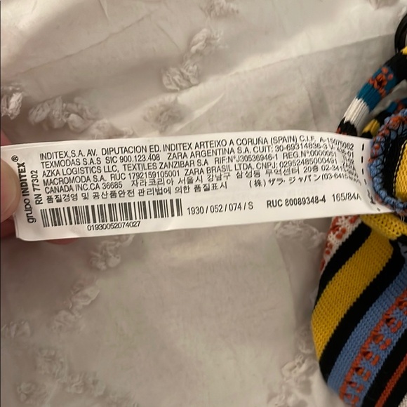 Zara Multicolor Striped Top and Shorts Set two piece nwt small - Picture 8 of 10